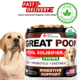 Great Poop Probiotics for Dogs   Dog Stool Softener   Fiber for Dogs