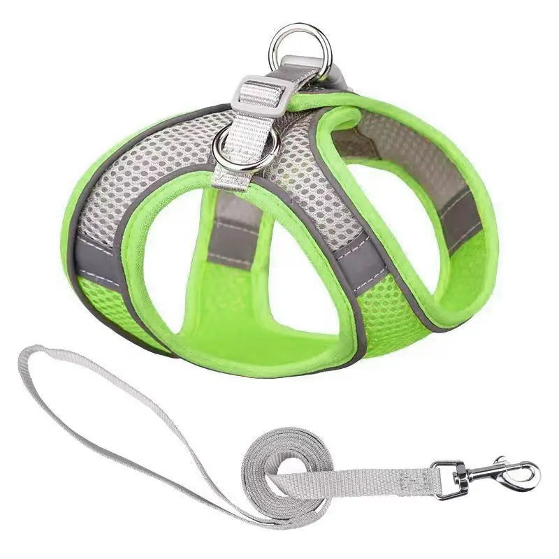 Adventure-Flow Reflective Harness & Leash Set