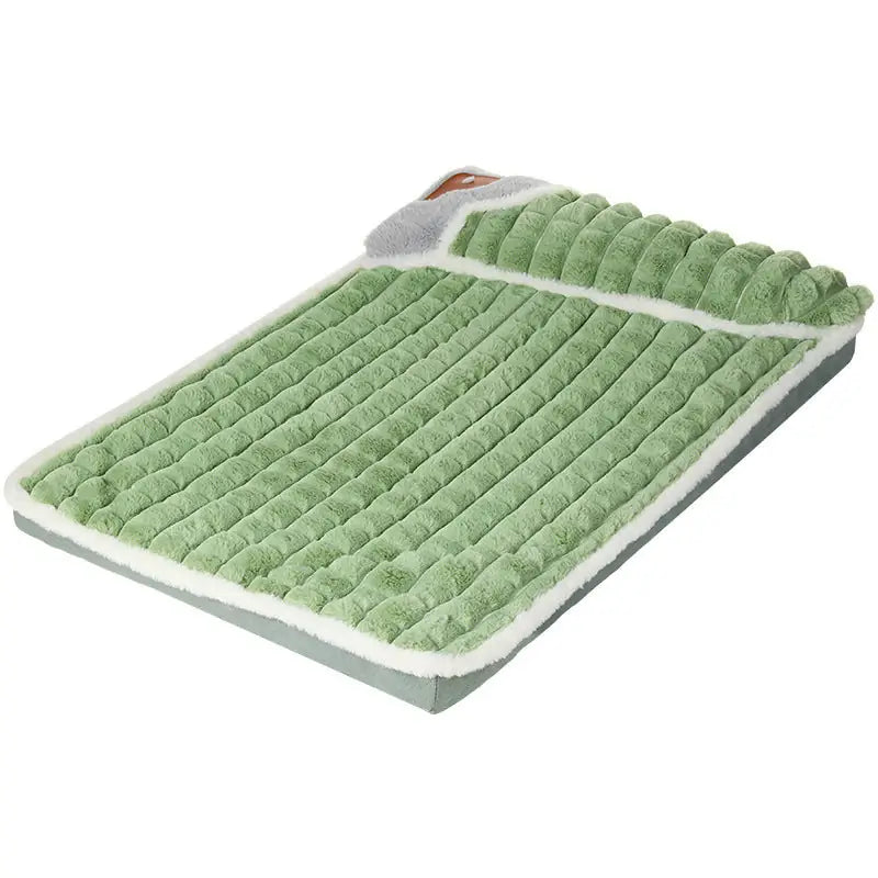 Cozy Avocado Dog Bed - Plush & Washable Pet Mat