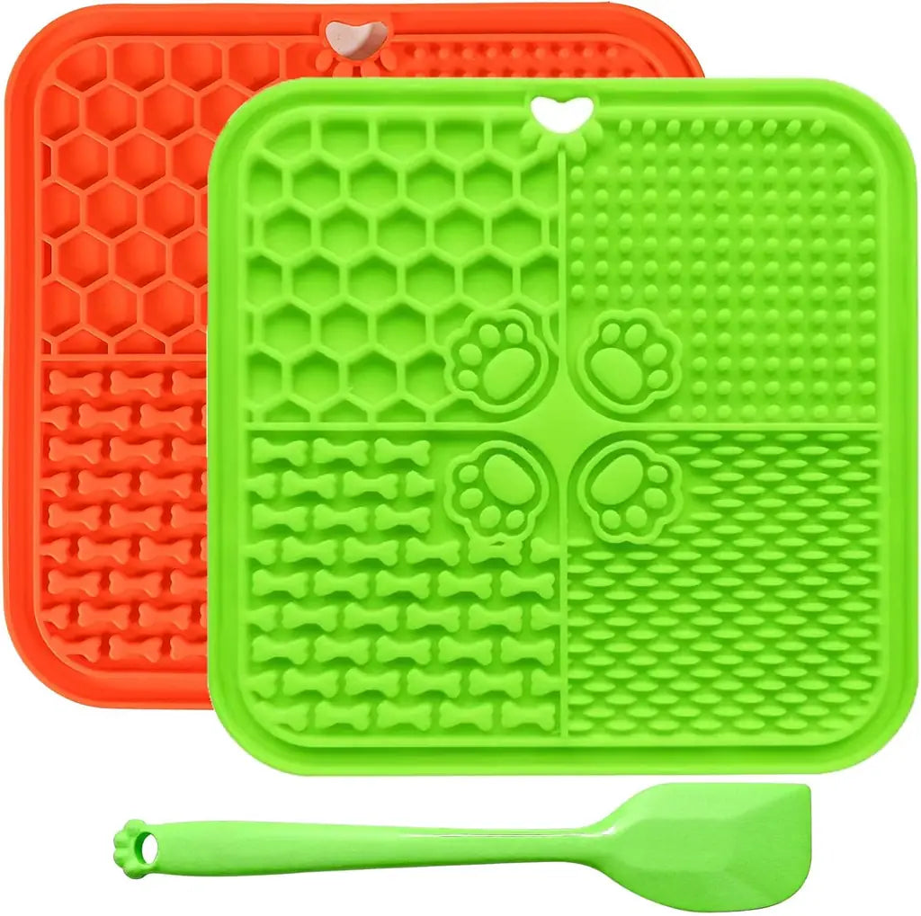 Verwohnt Lick Mat for Dogs with Suction Cups — Slow Feeder & Anxiety Relief (2 & 3 Pack)