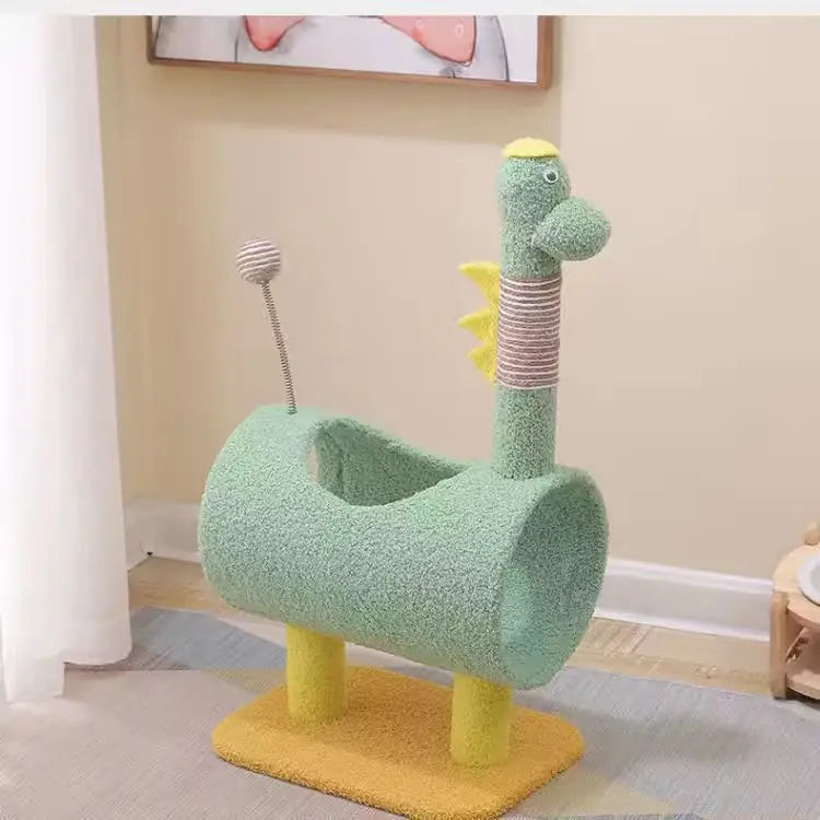 Integrated Cat Climbing Frame & Bed – Compact Sisal Rack