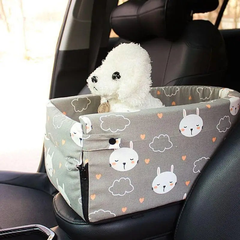 Small Dog Car Safety Seat – 2-in-1 Bed & Travel Booster