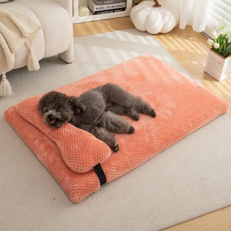 Pineapple Pet Bed – Cozy Winter Mat for Dogs & Cats