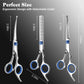 Saccison 4-in-1 Pet Grooming Scissors Kit with Safety Round Tips