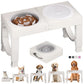 Elevated Dog Bowl Stand with Slow Feeder – 5 Adjustable Heights