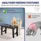 Elevated Dog Bowl Stand with Slow Feeder – 5 Adjustable Heights