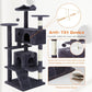 54-Inch Multi-Level Cat Tree with Condos & Sisal Posts