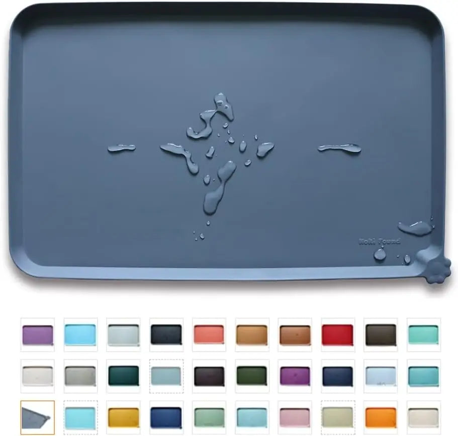 Hoki Found Silicone Pet Feeding Mat | High Raised Lip | 3 Sizes 24 Colors