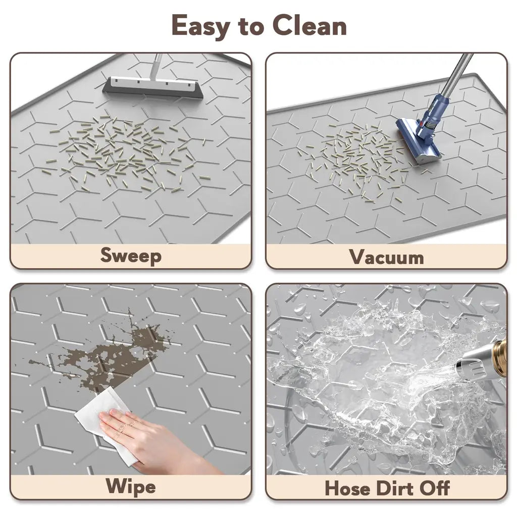Garoopion Silicone Cat Litter Mat – Waterproof, Easy Clean | 24×16 & 34×22 inch