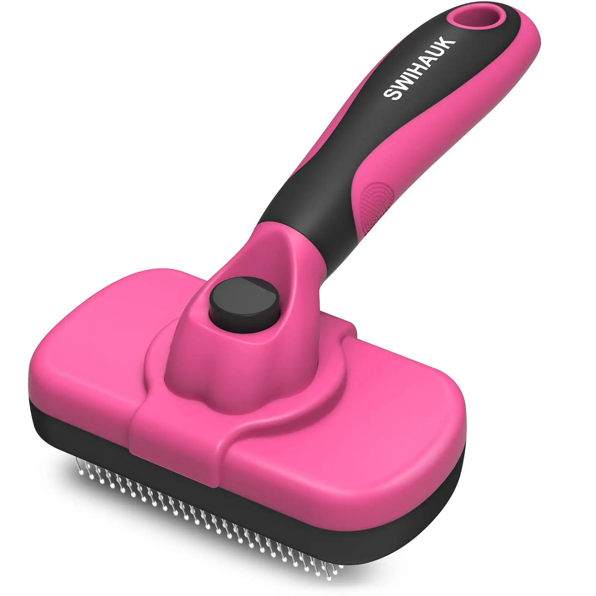 Self-Cleaning Slicker Brush for Dogs & Cats – Gentle Deshedding Tool