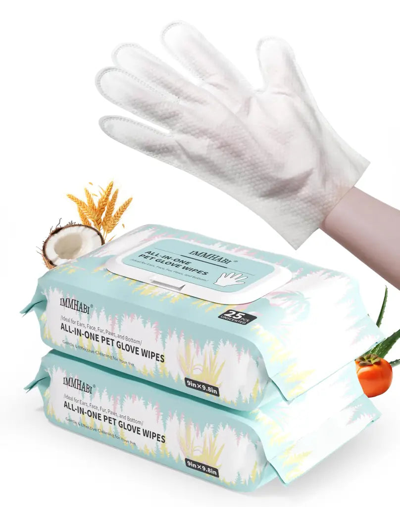 Unscented Plant-Based Pet Wipes for Dogs & Cats – Paw, Butt & Coat Cleaning