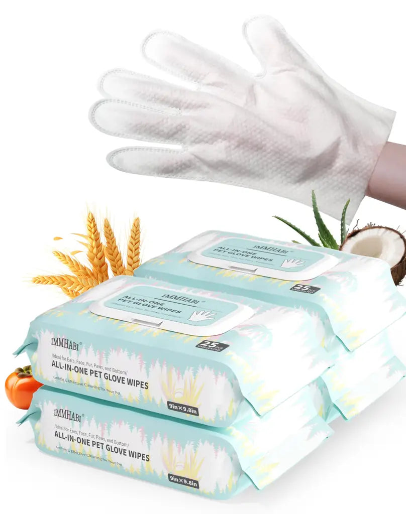 Unscented Plant-Based Pet Wipes for Dogs & Cats – Paw, Butt & Coat Cleaning