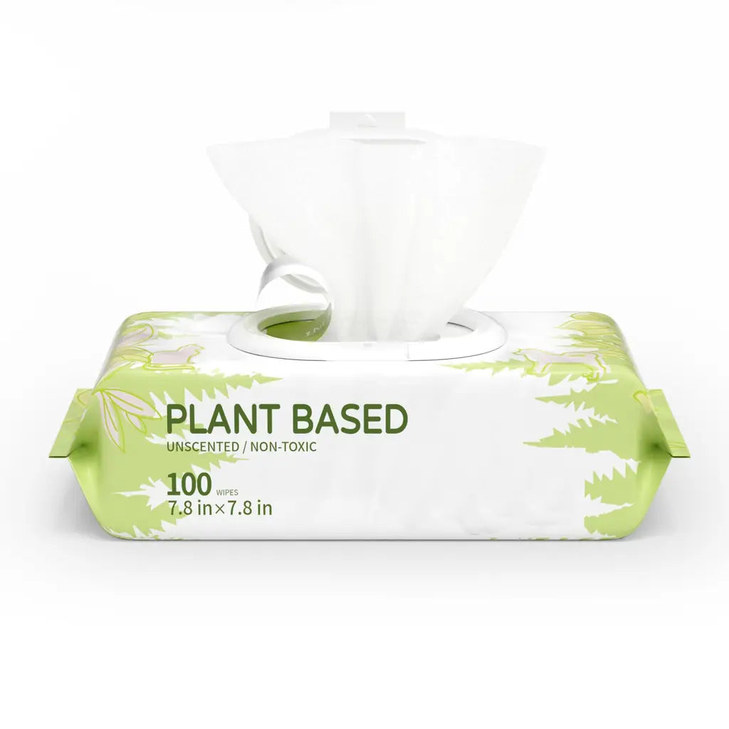 Unscented Plant-Based Pet Wipes for Dogs & Cats – Paw, Butt & Coat Cleaning