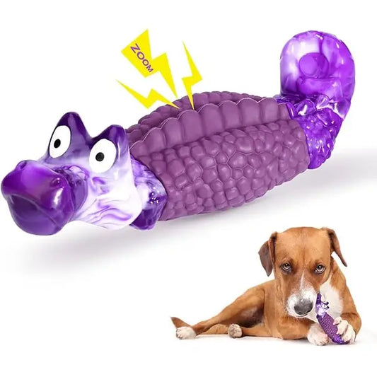 HGB Indestructible Dog Chew Toy for Aggressive Chewers – Squeaky Dental Nylon