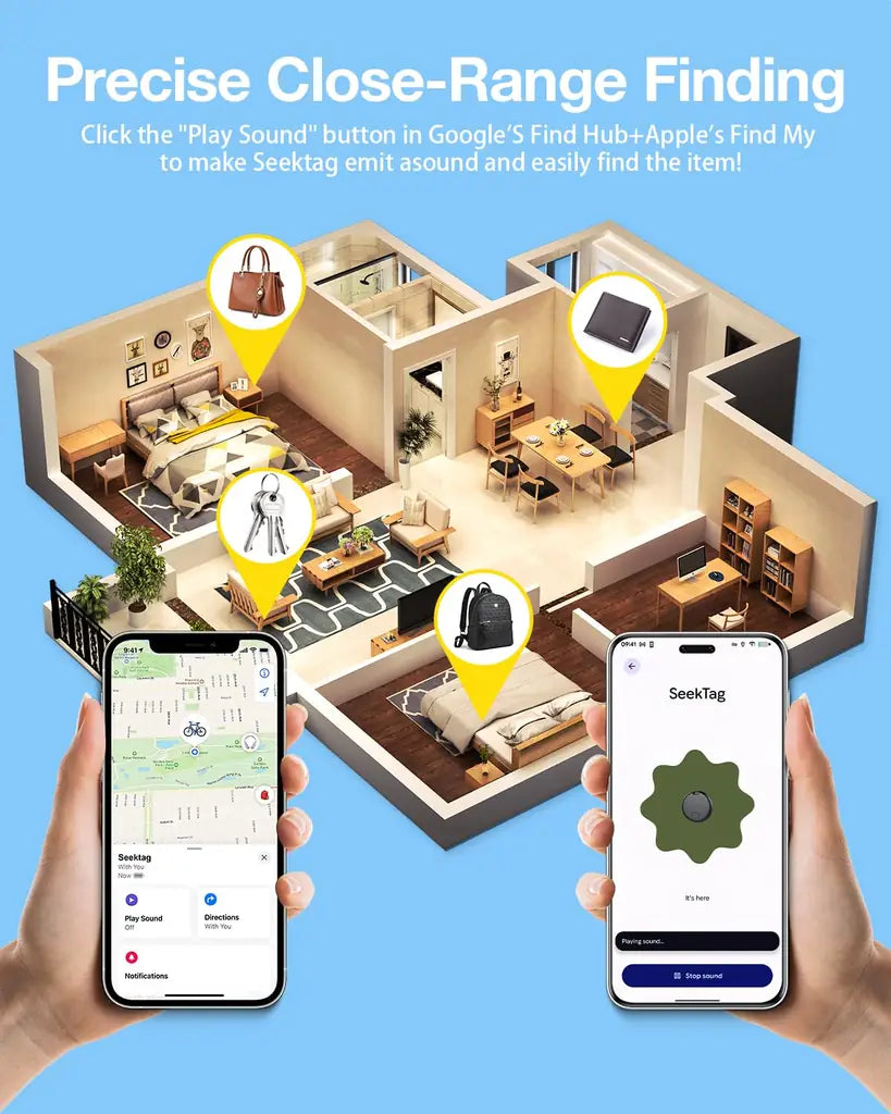 Bluetooth Pet Tracker 4-Pack with 2-Year Battery