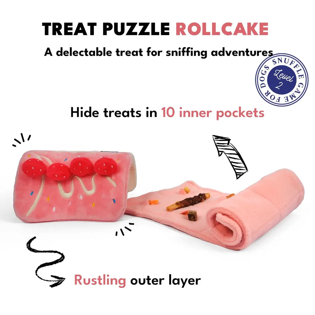 CHEWFFON Dog Snuffle Enrichment Toy - Food Theme Puzzle for Dogs