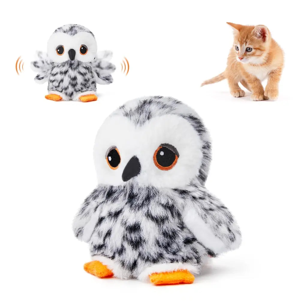 Potaroma Flapping Bird Cat Toy - Motion Sensor, Chirps & Catnip