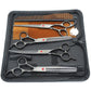 7.0 Inch Jipai Colorful Pet Grooming Scissors Set – Professional Colorful Stainless Steel Shears for Dogs & Cats