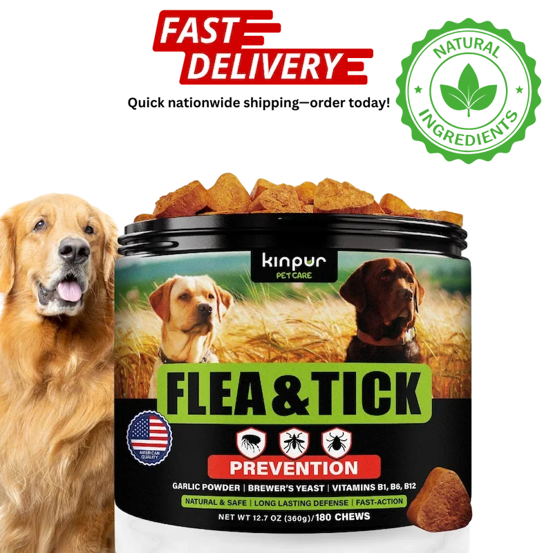 Flea and Tick Prevention Chewable for Dogs No Collars Needed