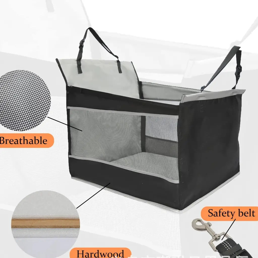 Dog Car Seat Extender – Travel Box for Large Dogs