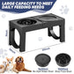 Elevated Dog Bowl Stand with Slow Feeder – 5 Adjustable Heights