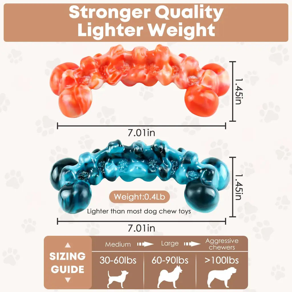 Dog Chew Toys for Aggressive Chewers – 2 Pack Indestructible