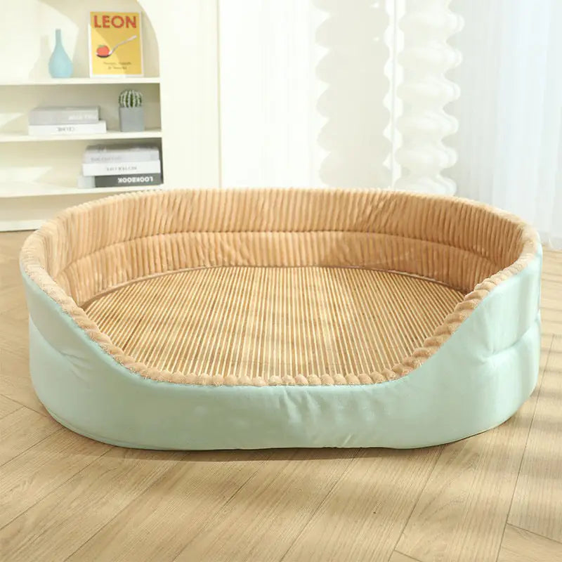 Four Seasons Dog Bed - Warm Washable Bed for Large Dogs