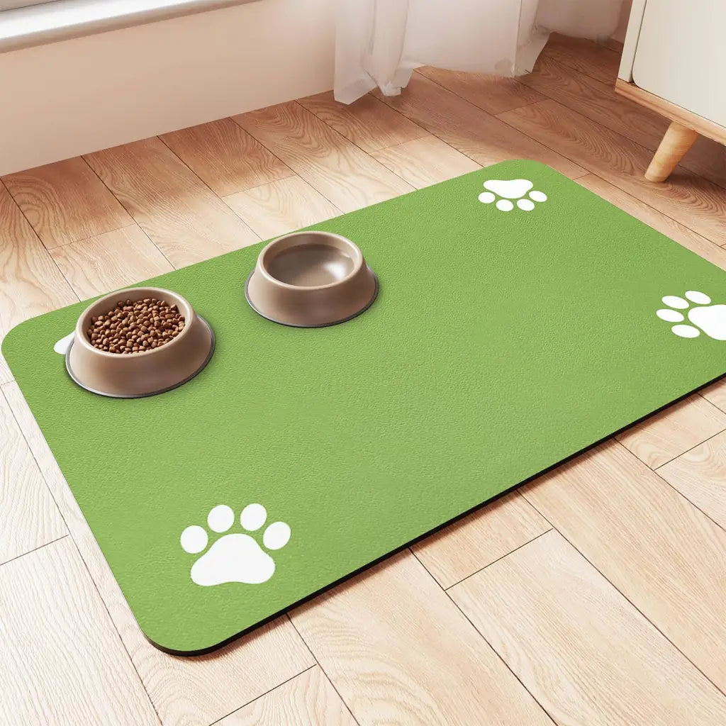 Absorbent Pet Feeding Mat – Waterproof, Non-Slip, Quick Dry for Dogs & Cats