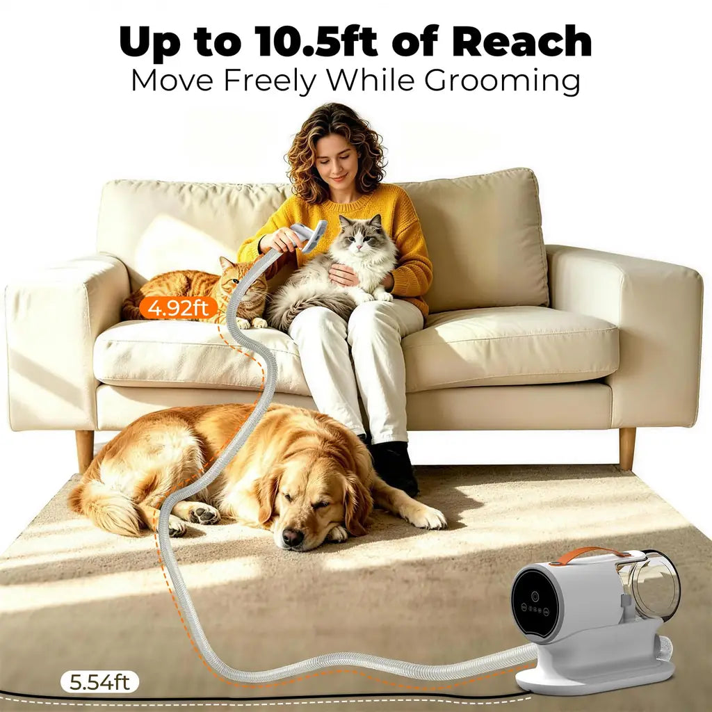 AiRiOBO PG100 Dog Grooming Vacuum Kit | 12000Pa | 5-in-1 & 8-in-1