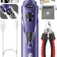 LED Dog Nail Grinder | 3-Speed Rechargeable Quiet Claw Trimmer