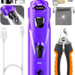 LED Dog Nail Grinder | 3-Speed Rechargeable Quiet Claw Trimmer