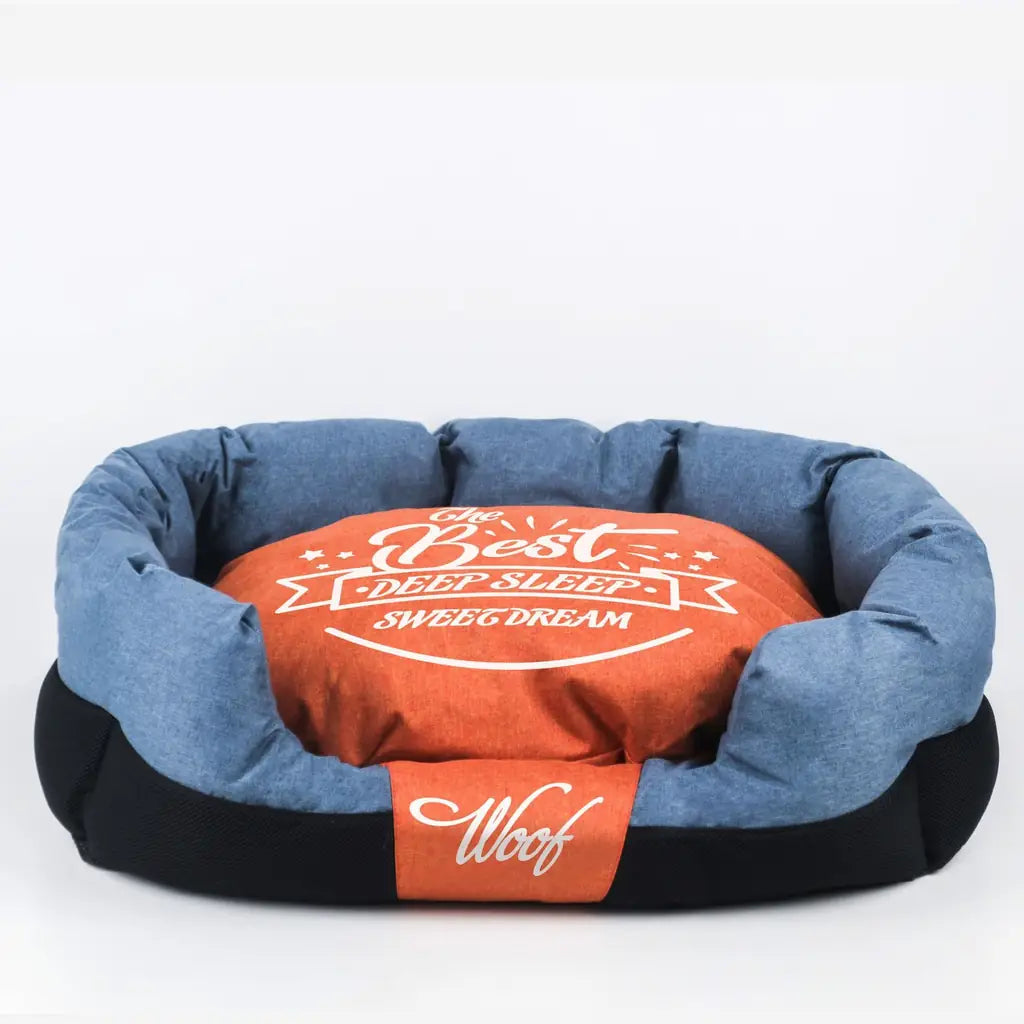 Teflon Easy-Clean Square Pet Bed – For Small & Medium Dogs or Cats