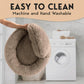 PetJett Calming Donut Dog Bed | Anti-Anxiety Faux Fur Pet Bed