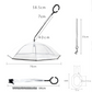 Transparent C-Shaped Pet Umbrella - Adjustable Hands-Free Dog Walking Umbrella for Rainy Days (Waterproof, Windproof) - Fits All Leash Sizes