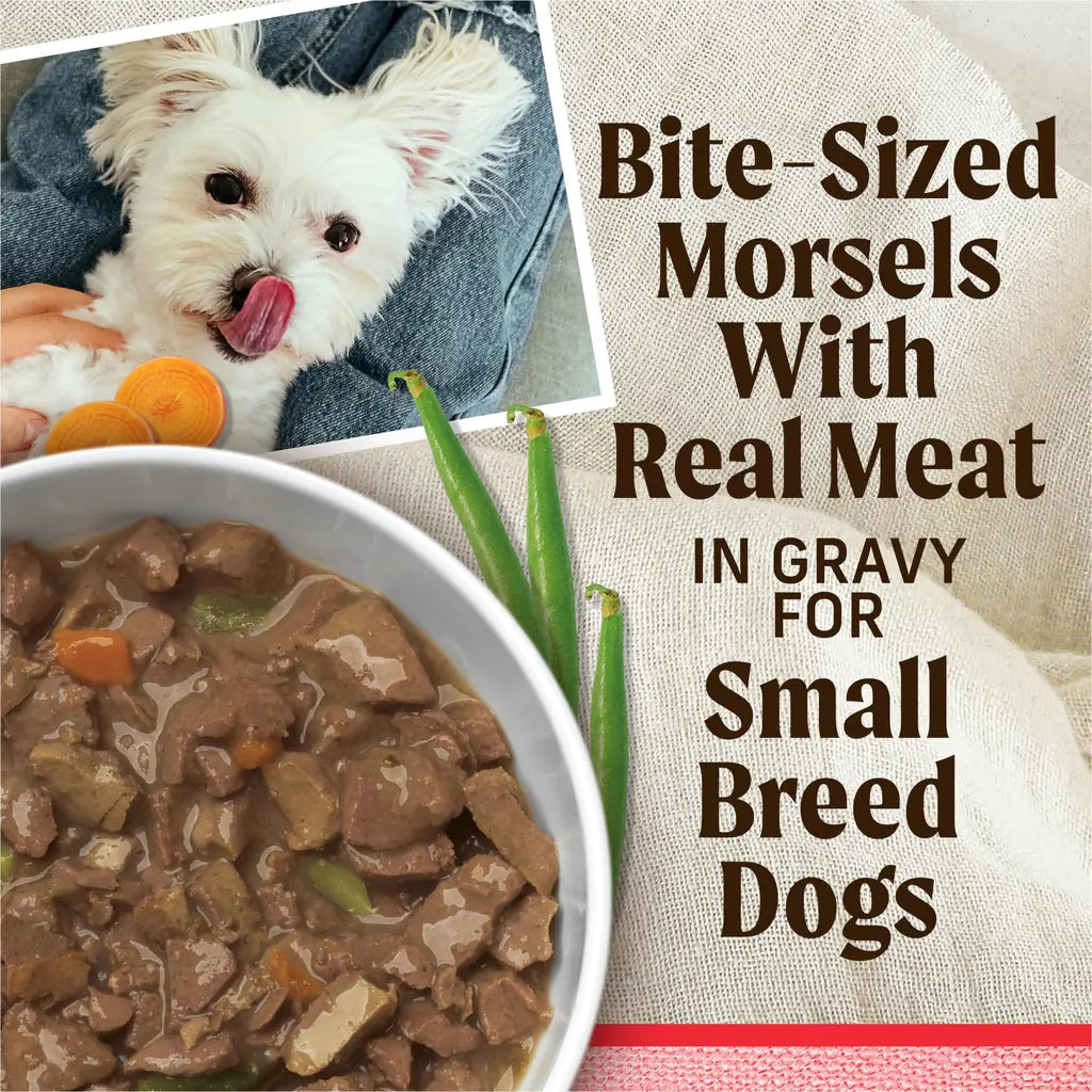 Merrick Lil' Plates Grain-Free Wet Dog Food for Small Dogs – 3.5 oz Tubs (Pack of 12)