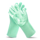 Silicone Pet Grooming Gloves – Dog & Cat Bath Scrubber Brush