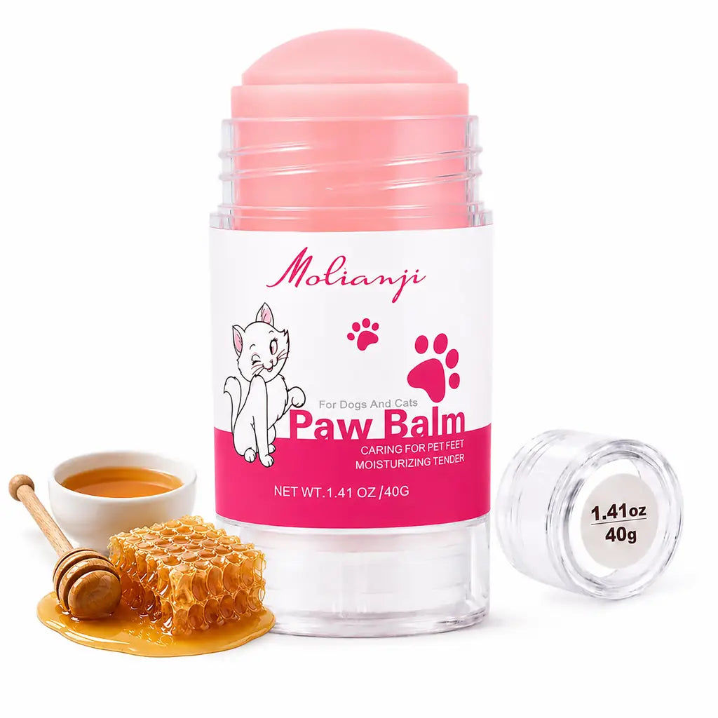 Molianji Dog & Cat Paw Balm Stick – Lick-Safe Moisturizer for Dry Cracked Paws & Nose