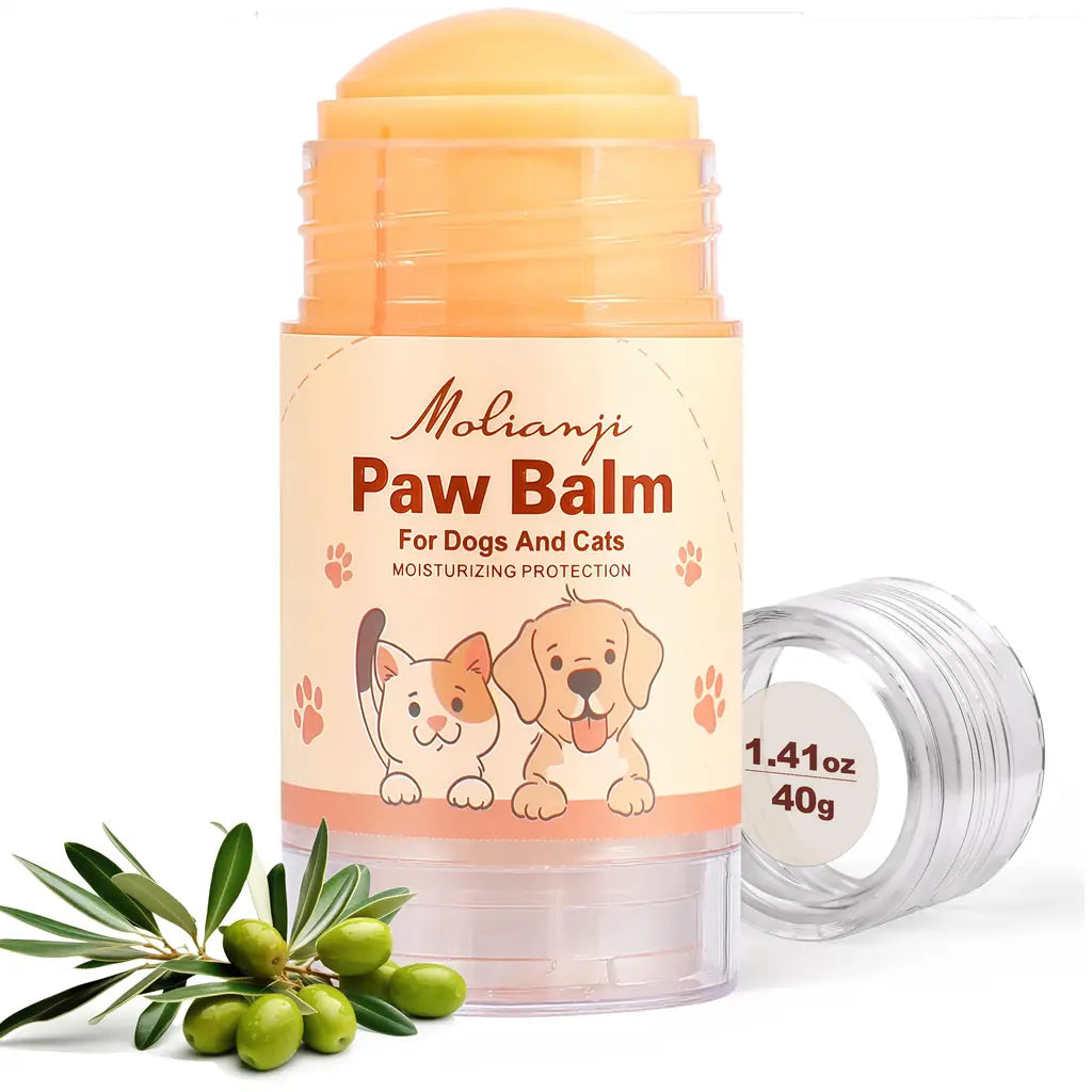 Molianji Dog & Cat Paw Balm Stick – Lick-Safe Moisturizer for Dry Cracked Paws & Nose