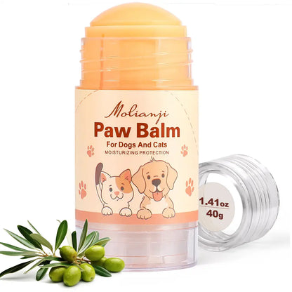Molianji Dog & Cat Paw Balm Stick – Lick-Safe Moisturizer for Dry Cracked Paws & Nose