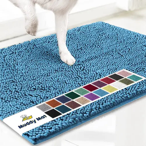 Muddy Mat® Super Absorbent Door Mat Indoor | Microfiber Chenille Entryway Rug | Non-Slip, Machine Washable | 19"x30"