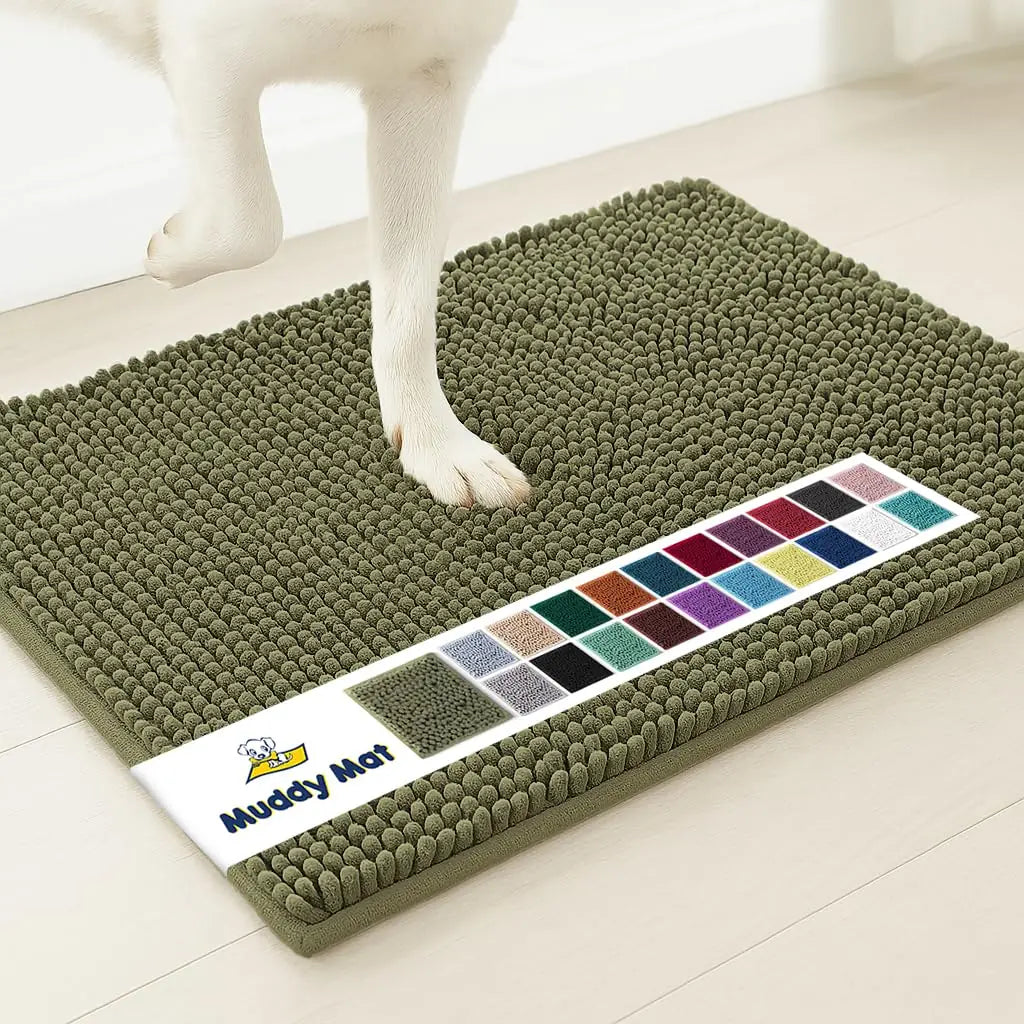 Muddy Mat® Super Absorbent Door Mat Indoor | Microfiber Chenille Entryway Rug | Non-Slip, Machine Washable | 19"x30"