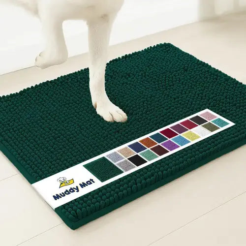 Muddy Mat® Super Absorbent Door Mat Indoor | Microfiber Chenille Entryway Rug | Non-Slip, Machine Washable | 19"x30"