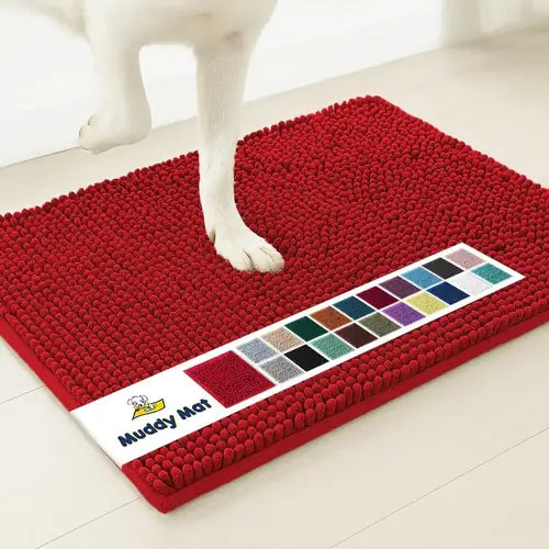 Muddy Mat® Super Absorbent Door Mat Indoor | Microfiber Chenille Entryway Rug | Non-Slip, Machine Washable | 19"x30"