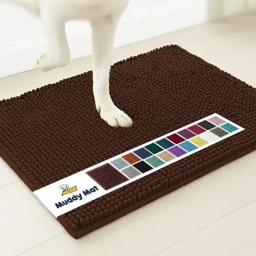 Muddy Mat® Super Absorbent Door Mat Indoor | Microfiber Chenille Entryway Rug | Non-Slip, Machine Washable | 19"x30"