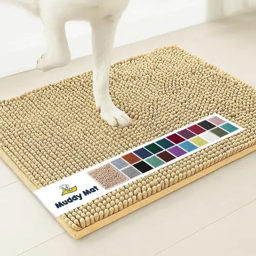 Muddy Mat® Super Absorbent Door Mat Indoor | Microfiber Chenille Entryway Rug | Non-Slip, Machine Washable | 19"x30"