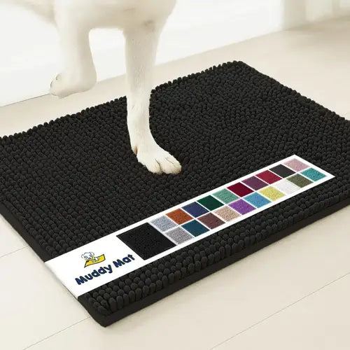 Muddy Mat® Super Absorbent Door Mat Indoor | Microfiber Chenille Entryway Rug | Non-Slip, Machine Washable | 19"x30"