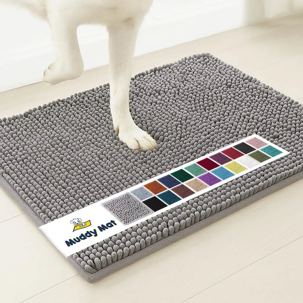 Muddy Mat® Super Absorbent Door Mat Indoor | Microfiber Chenille Entryway Rug | Non-Slip, Machine Washable | 19"x30"