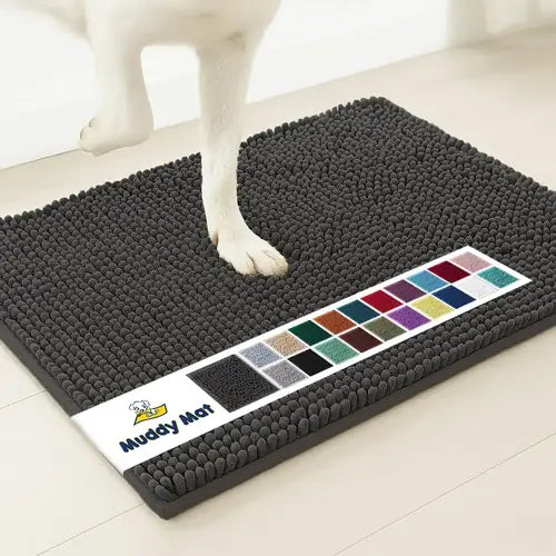 Muddy Mat® Super Absorbent Door Mat Indoor | Microfiber Chenille Entryway Rug | Non-Slip, Machine Washable | 19"x30"