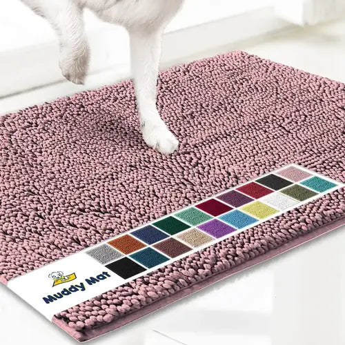 Muddy Mat® Super Absorbent Door Mat Indoor | Microfiber Chenille Entryway Rug | Non-Slip, Machine Washable | 19"x30"