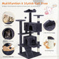 54-Inch Multi-Level Cat Tree with Condos & Sisal Posts